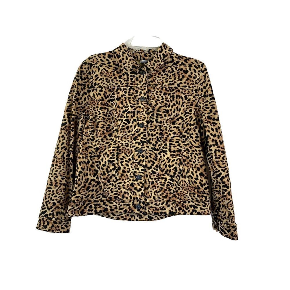 Chico's Women's Animal Print Short Jacket